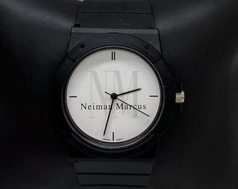 Neiman Marcus watch classic unisex Vintage Neiman Marcus Gold Plated Day and Date Watch. For  main image 3