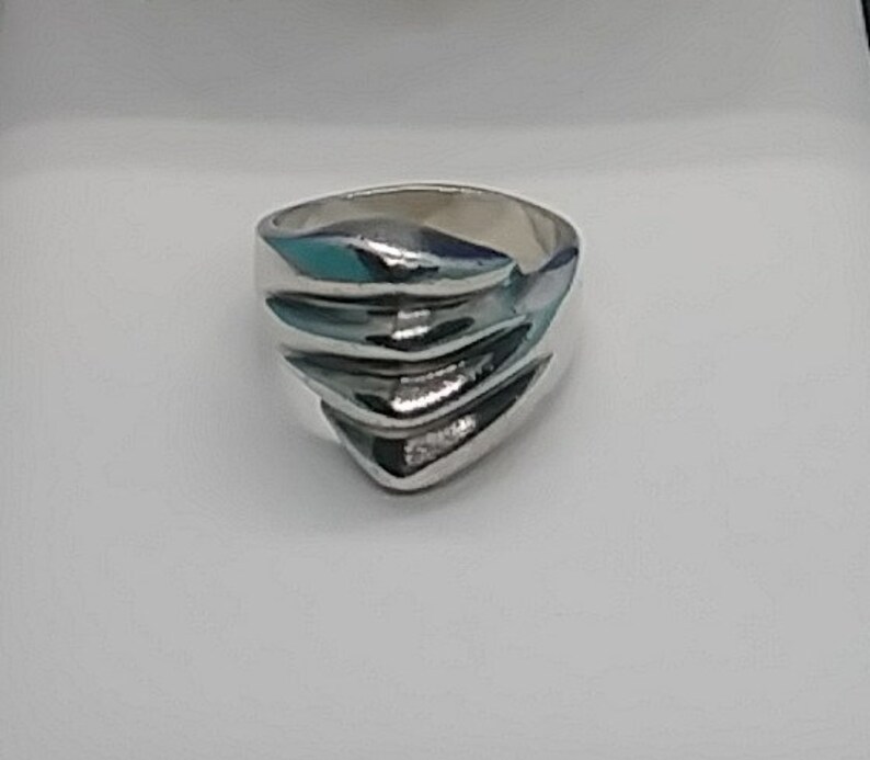 Vintage mexico sterling modernist ring size 7.5