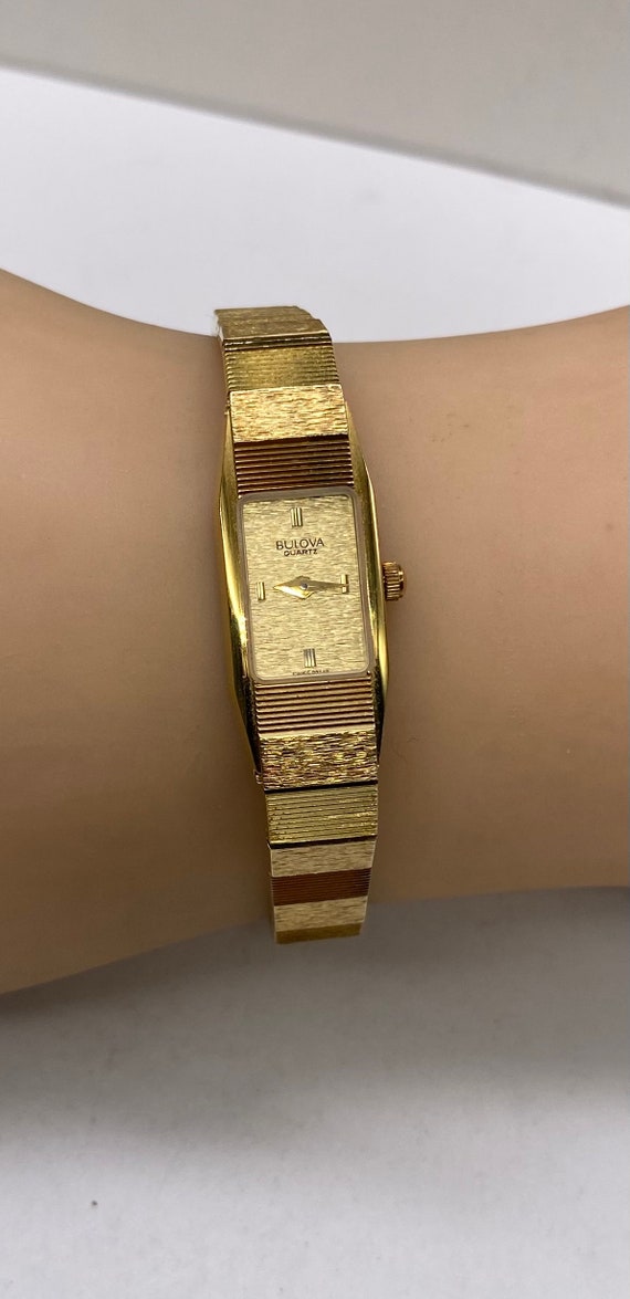 Vintage Bulova Classic Gold Plated Ladies Watch - image 1