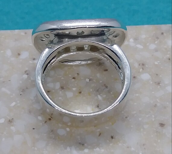 ビンテージ ジルコニア シルバー リング SILVER クロス cz