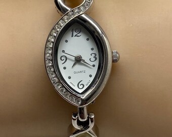 Women’s Stainless Steel Pearl Watch