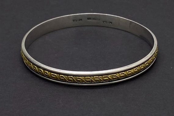 ヴィンテージ TAXCO メイド　スターリングシルバー　バングル　925 ヴィンテージ TAXCO メイド スターリングシルバー バングル 925 【公式