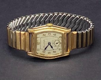 Vintage 10k Gold Filled Bulova Mechanical Watch Unisex Watch
