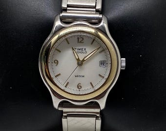 Orologio da donna Timex Indiglo in acciaio inossidabile vintage