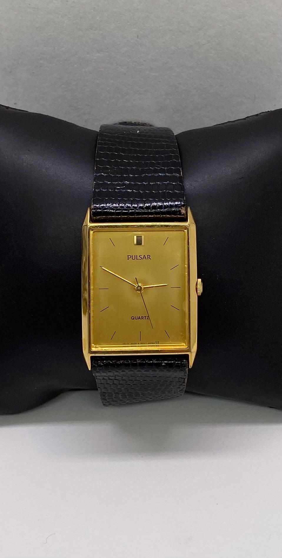 Vintage Art Deco Classic Pulsar Watch Gold Plated Watch - Etsy display picture 1