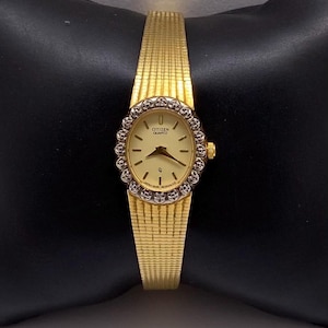 Vintage Citizen Classic Gold Plated Diamond Women’s Watch
