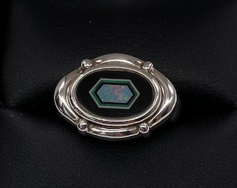 Whitney Kelly 925 Sterling Silver Fire Opal Mosaic Ring