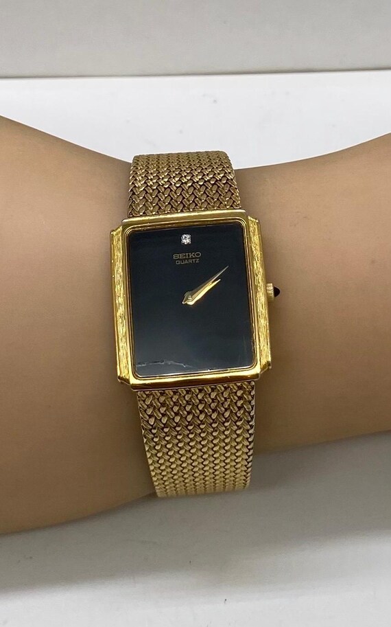 Men's seiko gold diamond watch best sale