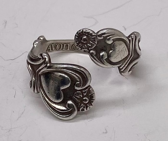 Sterling Silver Victorian Spoon Ring, Antique Spoon Jewelry