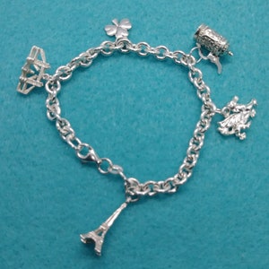 Vintage Sterling with Charms Bracelet