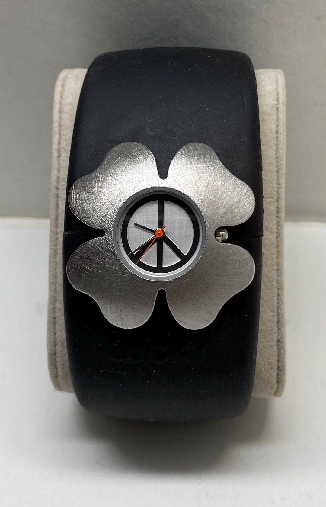 Lucky Brand Clover & Peace Sign Charm Bracelet Watch ✨ Lucky brand peace charm - Gem main image 2