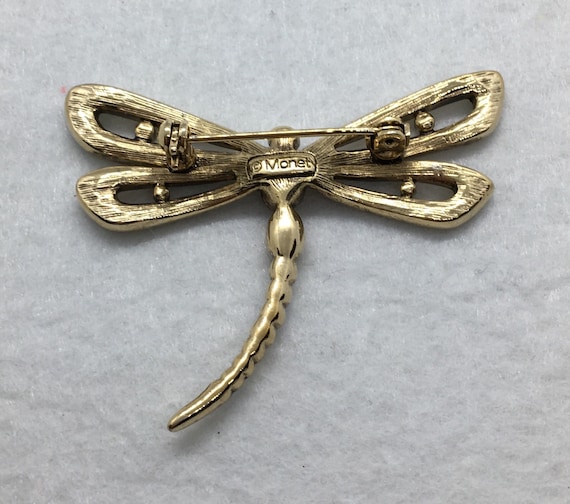 Vintage Monet Dragonfly Brooch Pin Etsy Australia