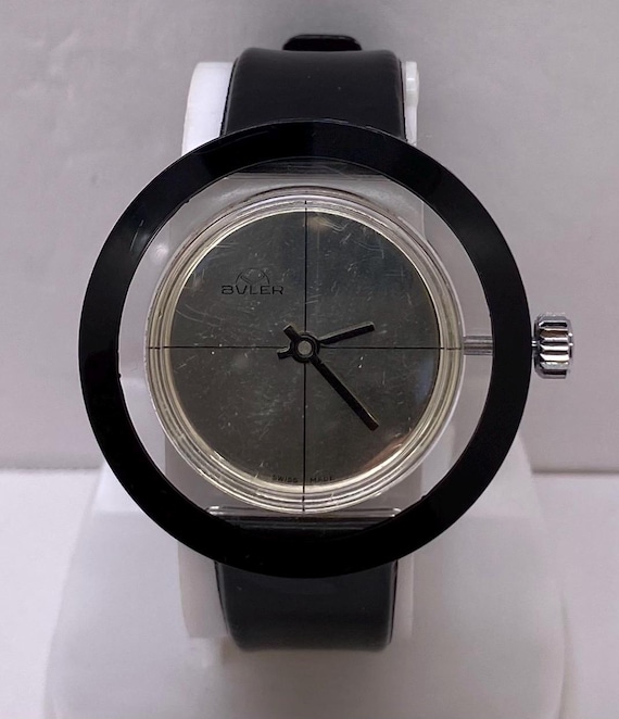 Vintage Buler Watch Hand Winding Mechanical Swiss Made Modernist Watch