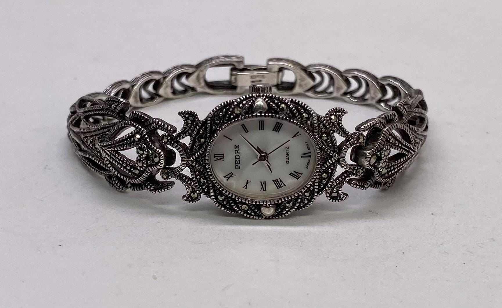 Vintage Art Deco Pedre Women's Watch Sterling Silver .925 and