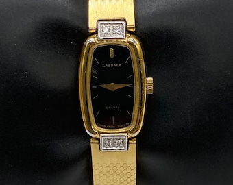 Vintage very rare Men's Lassale (Seiko) Silver tone quartz watch