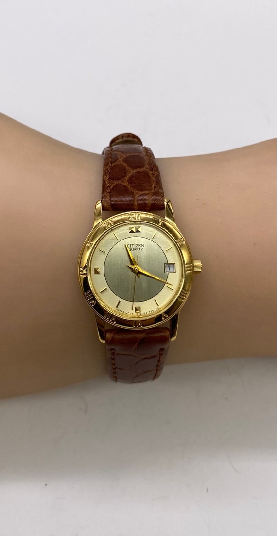 Vintage Gold Plated Citizen Quartz Watch Ladies Wa