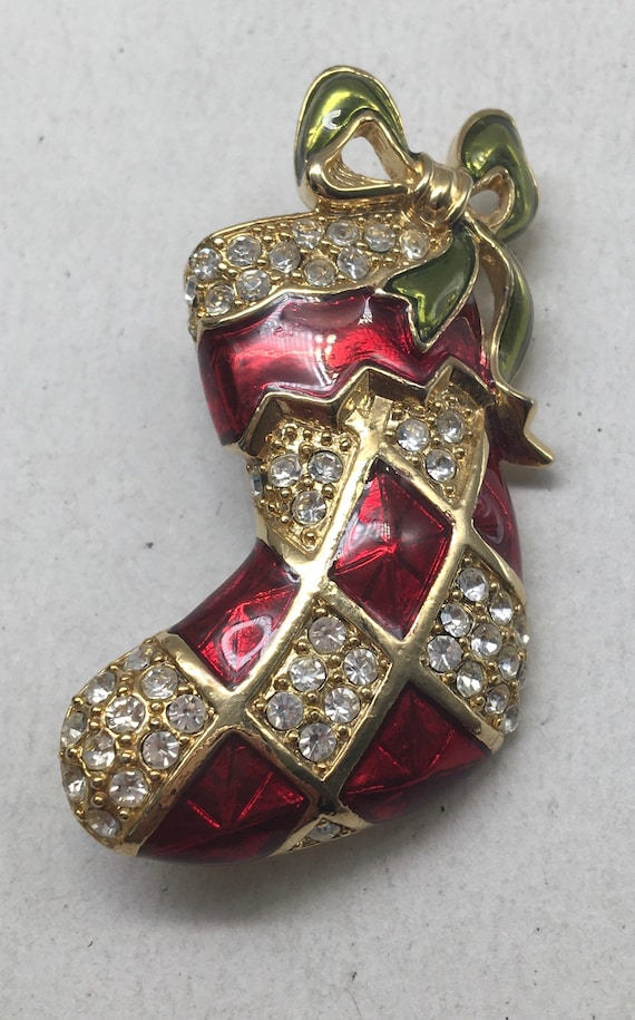 Monet on sale christmas brooch