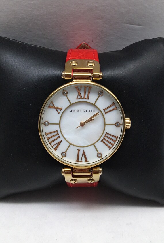 Anne Klein MOP Gold Plated Watch