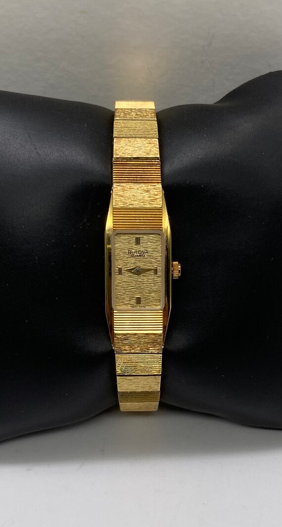 Vintage Bulova Classic Gold Plated Ladies Watch - image 2