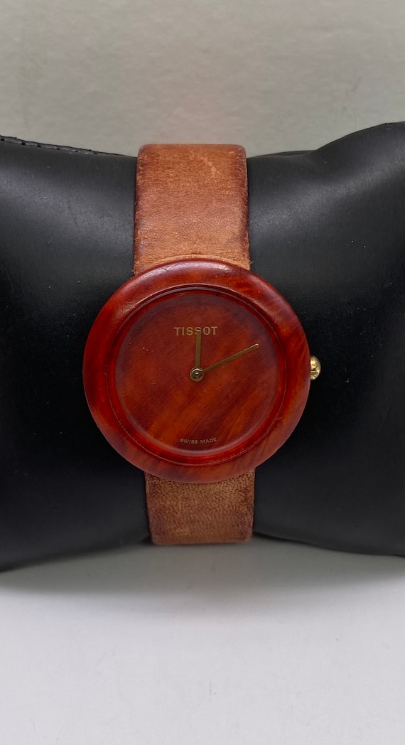 Tissot Watch Swiss Watch Wooden Wristwatch