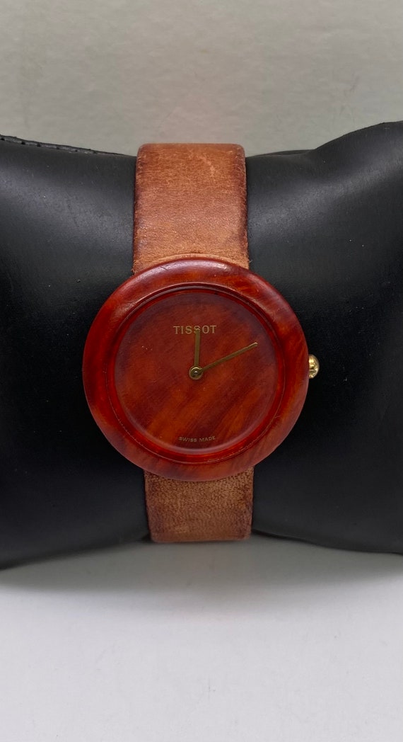 Tissot Watch Swiss Watch Wooden Wristwatch