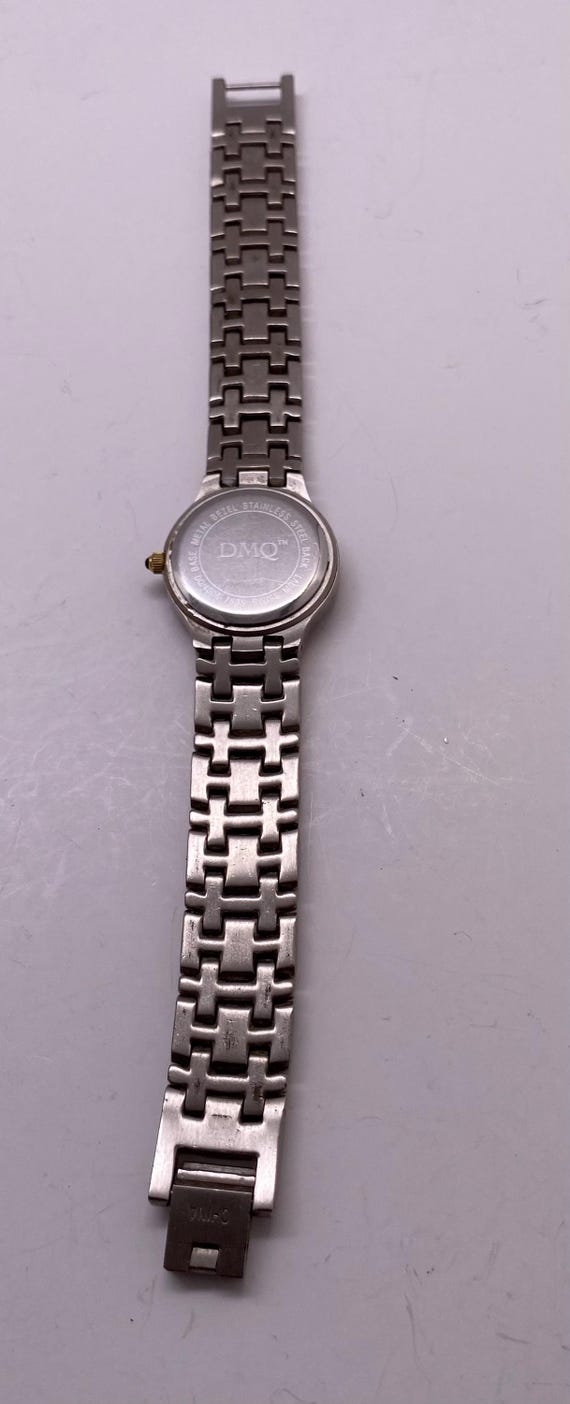 DMQ Women\'s Two-Tone Crystal Bezel Watch Blue Dial Swiss Movt DQ/4021 Dmq ladies watch with - Gem main image 4