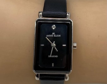 Anne Klein Ladies Watch Black Dial Diamond Accent  display picture 3