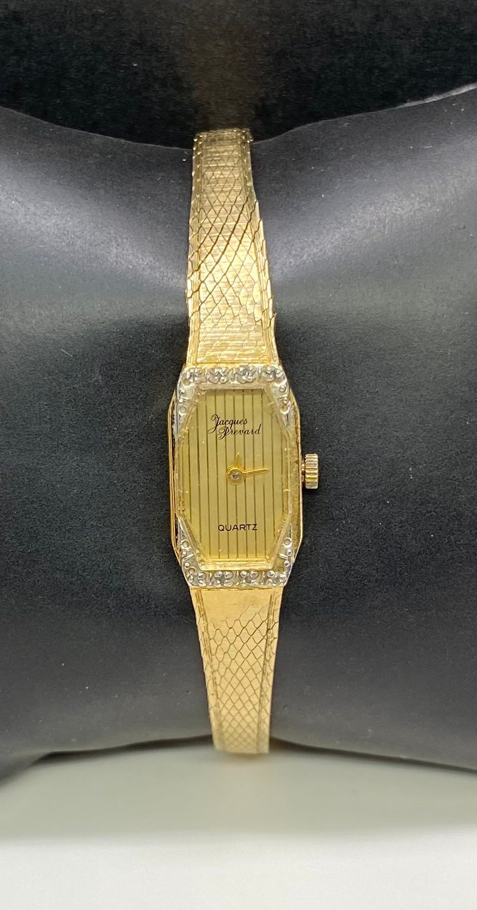 Vintage Watch Classic Jacques Prevard Gold Plated Diamond  display picture 1