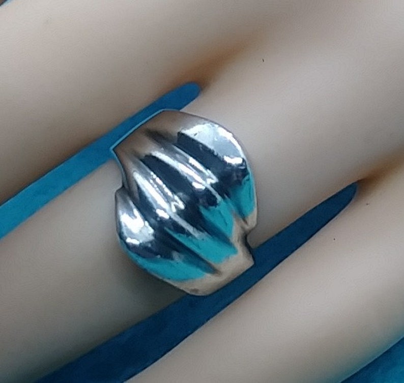 Vintage mexico sterling modernist ring size 7.5