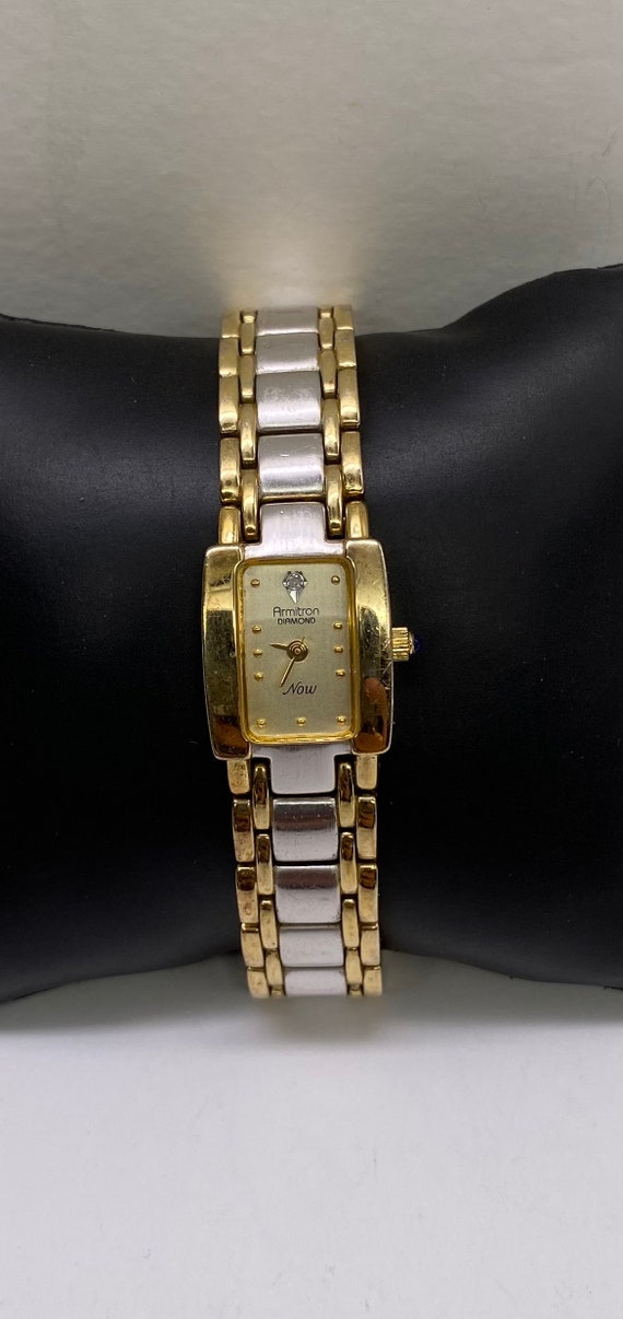 Armitron Two Tone SS Diamond Ladies Watch