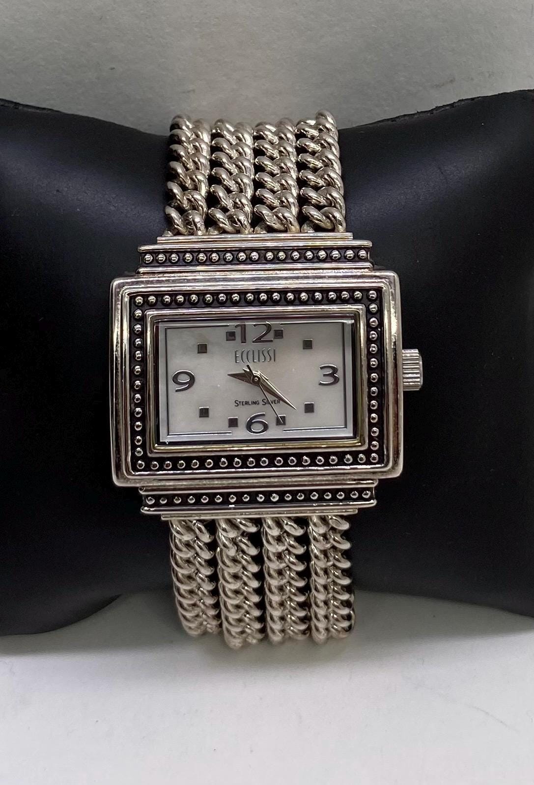 Ecclissi 925 Sterling Silver & Mother of Pearl Wrist Watch  display picture 1