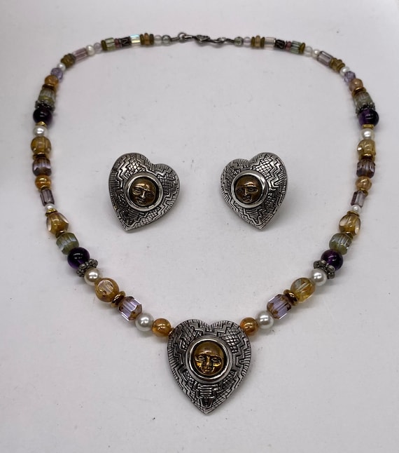 Vintage Robert Shields Signed Sterling Heart Shap… - image 2