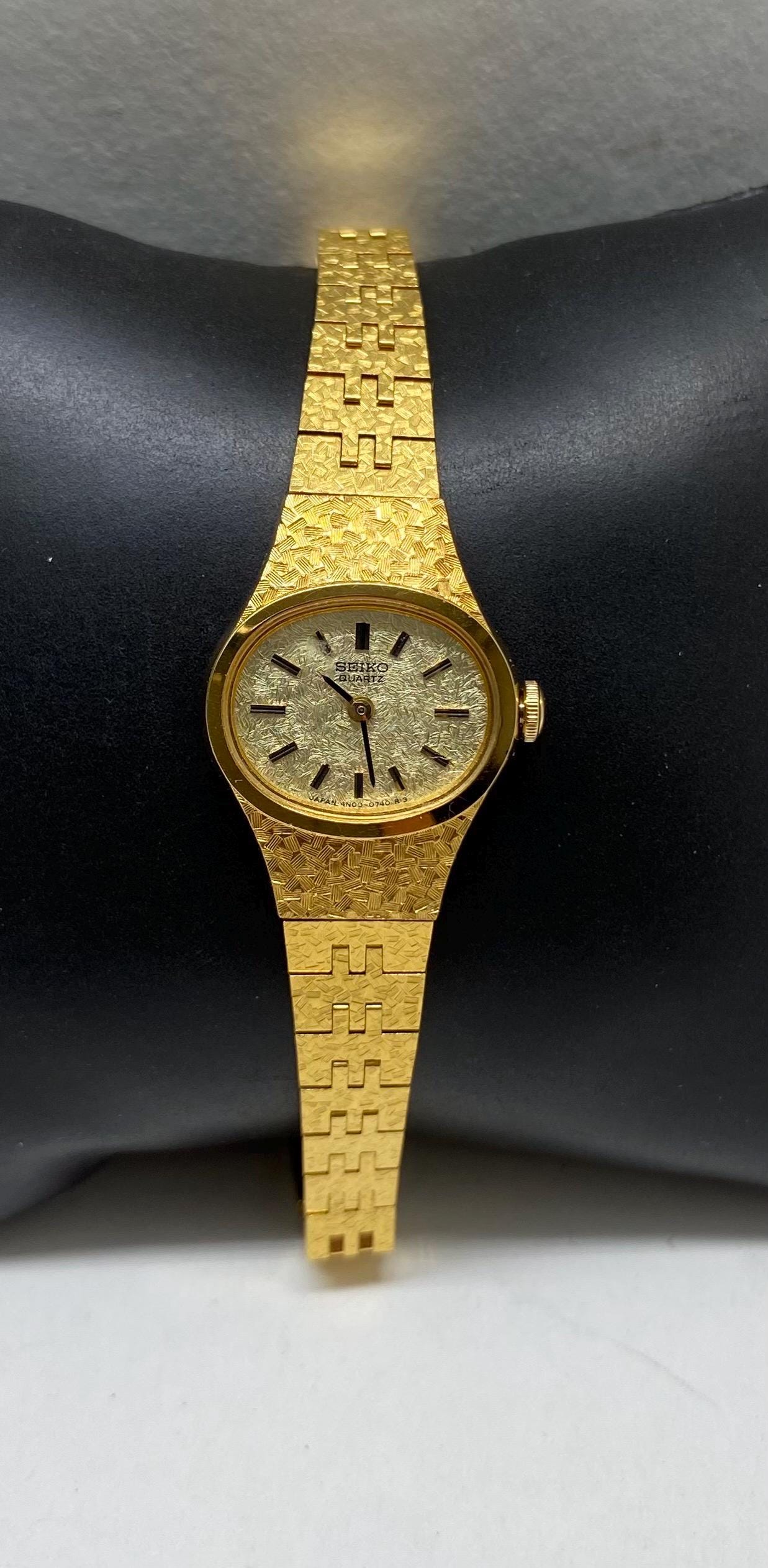 SEIKO ゴールドメッキ　ブレスレット時計 Seiko gold plated - Etsy 日本