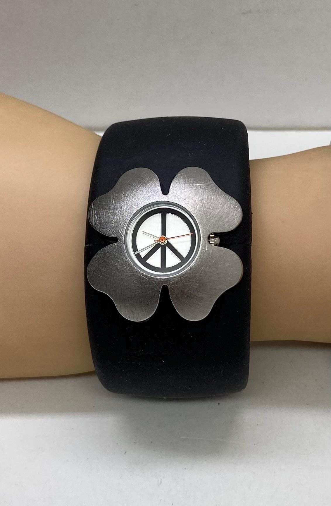Rare Lucky Brand Made With Peace and Love Watch Peace Sign  display picture 1
