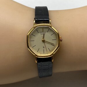 Vintage Art Deco Citizen Hexagon Gold Plated Ladies Watch - Etsy display picture 1