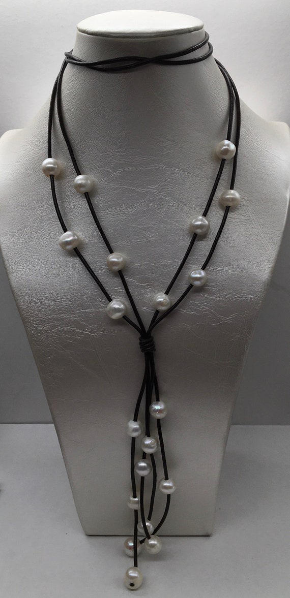 floating pearl necklace - Gem