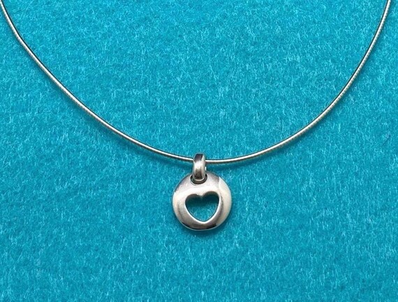 Vintage Tiffany & Co 925 Sterling Silver 1999 Heart Stencil
