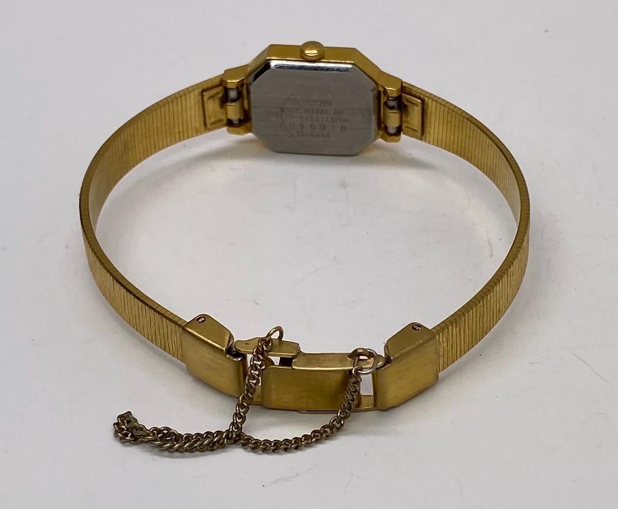 Vintage Gold Plated Citizen Watch Classic Women display picture 1