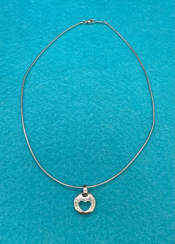 Vintage Tiffany & Co 925 Sterling Silver 1999 Heart Stencil