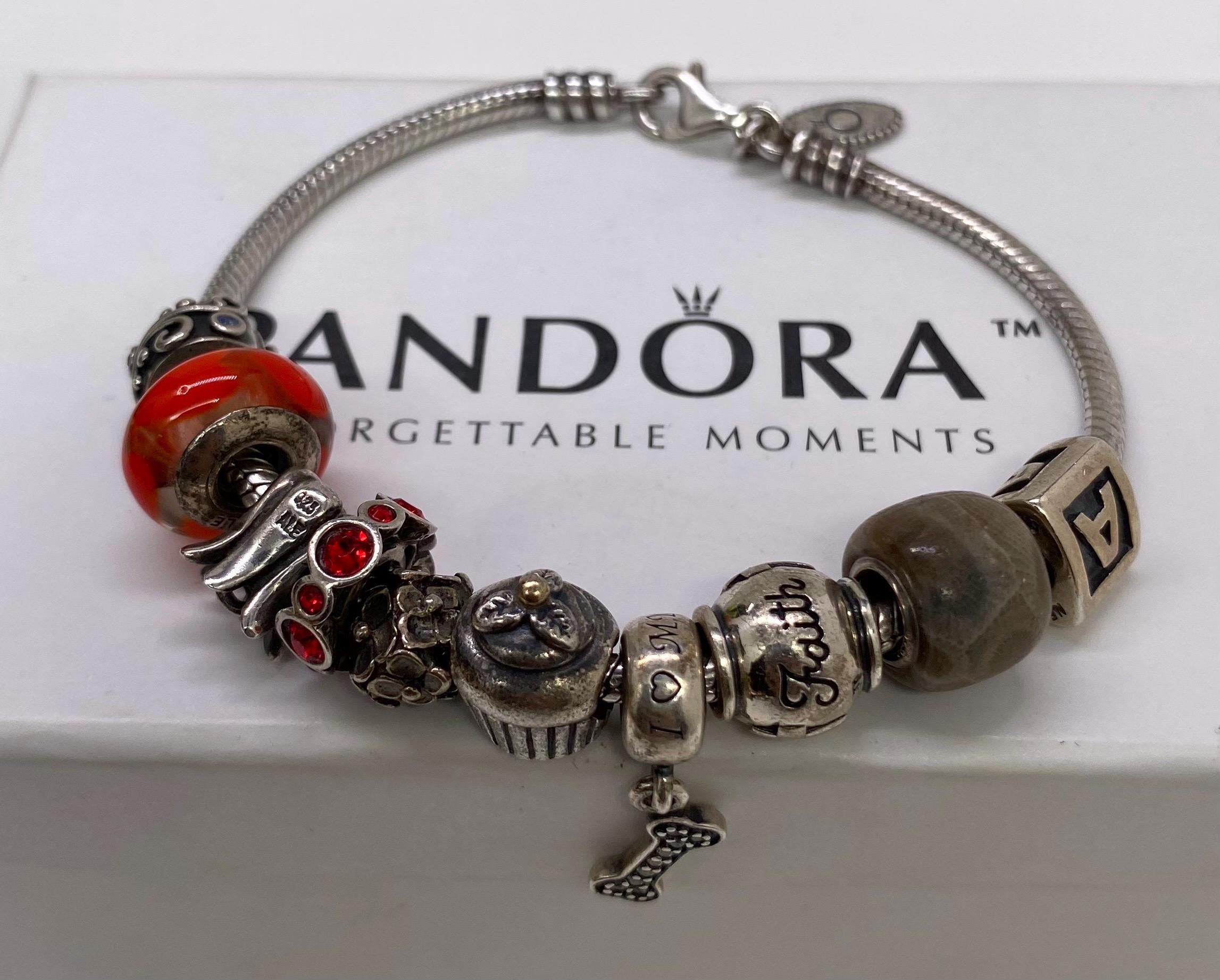 ★ PANDORA パンドラ　チャームブレスレット　925 パンドラ チャームブレスレット 925 スターリングシルバー チャーム 10