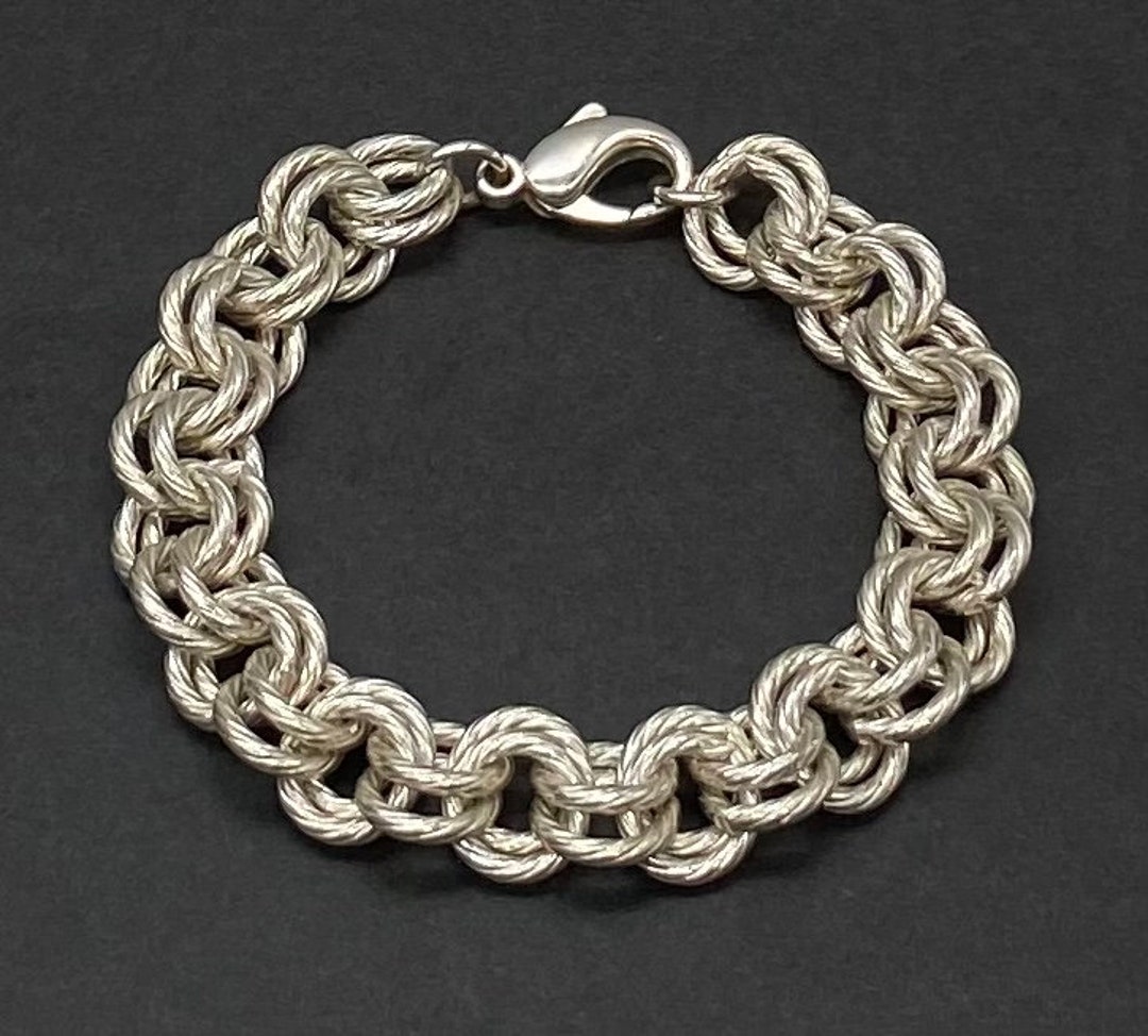 Vintage Sterling Prochain Chunky Rolo Chain Bracelet - Etsy Vintage Sterling Prochain Chunky Rolo Chain Bracelet - Etsy