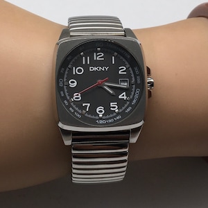 DKNY Tachymeter Dates Watch Stainless Steel