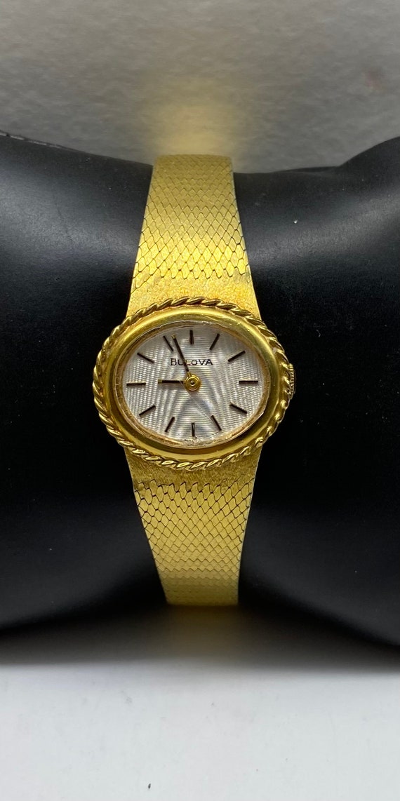 Vintage Gold Plated Bulova Ladies Watch - image 1