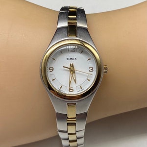 Vintage Timex Two Tone SS Classic Ladies Watch