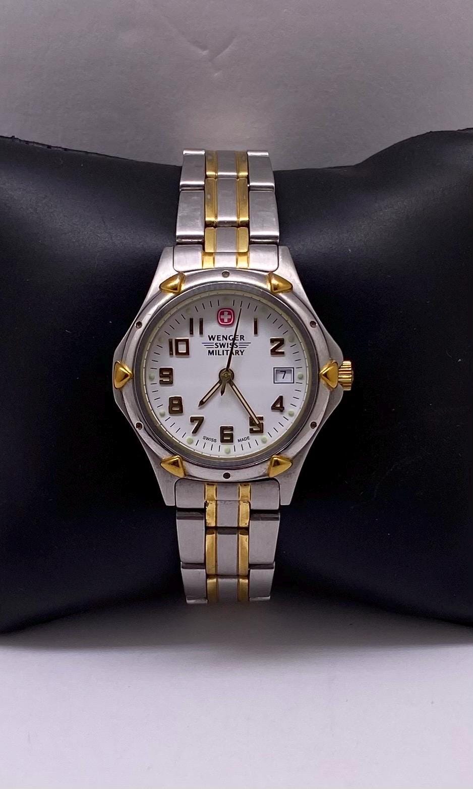 Vintage Two Tone Stainless Steel Wenger Swiss Military  display picture 1