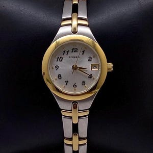 Vintage Fossil Watch F2 Two Tone Women’s Watch
