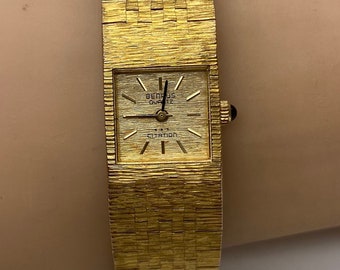 Vintage Benrus Watch Quartz Citation Gold Plated Ladies Watch