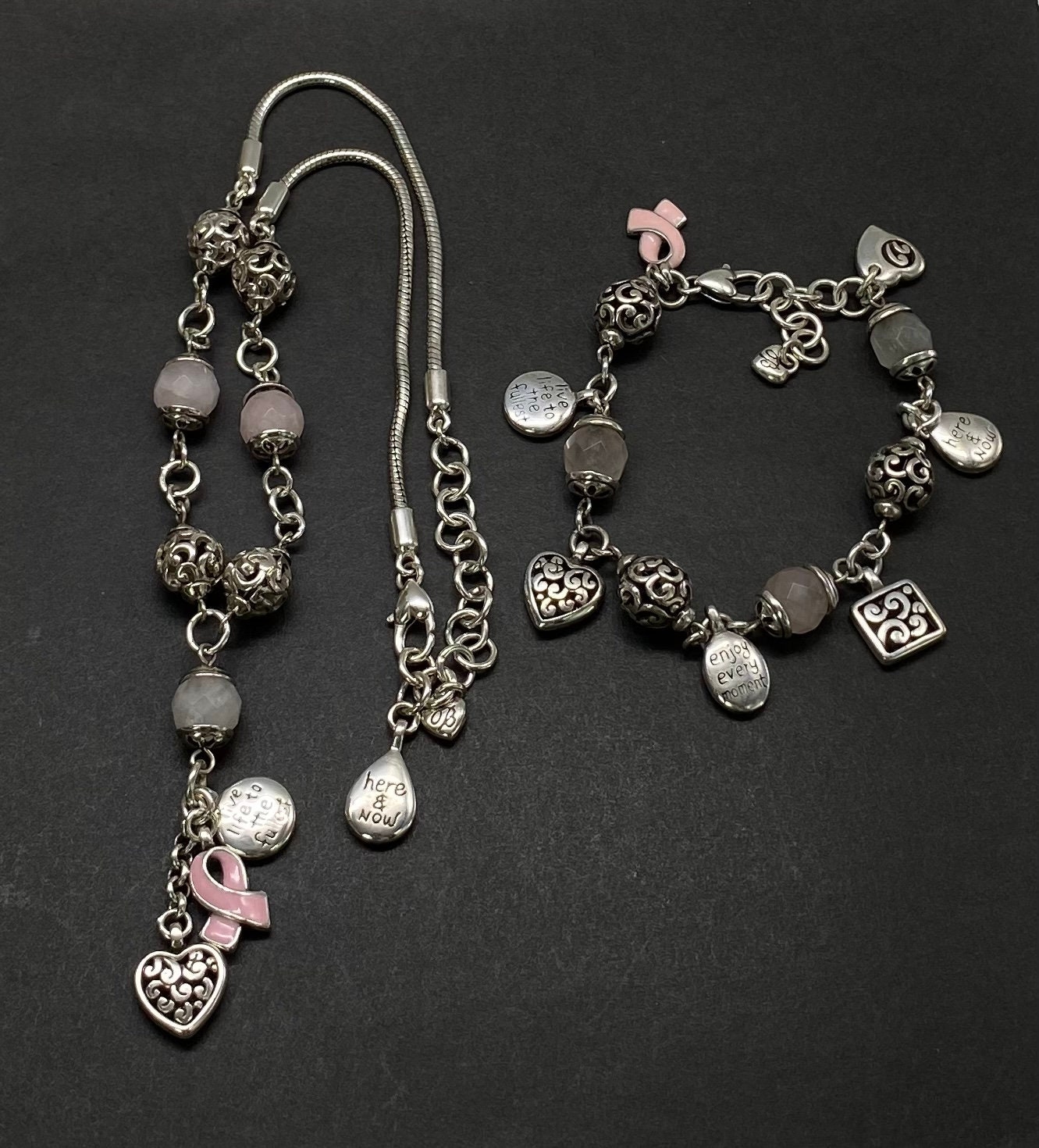 Rose Frantz ♥ Pearl & Chain Keyring /追跡付 2025 Sweet Pearl Bow Keychain – Y2K Heart Pendant Accessory