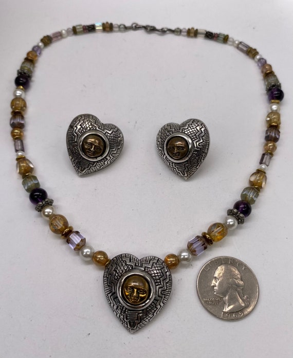 Vintage Robert Shields Signed Sterling Heart Shap… - image 3