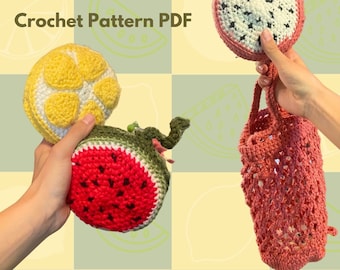 Collapsable Fruit Bag- Downloadable Crochet Pattern